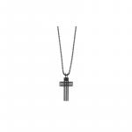 Swarovski Мужское черное ожерелье из PVD металла - фото 3