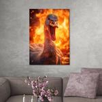 Картина на холсте Hustling Sharks Fire Duck, оранжевый - фото 4