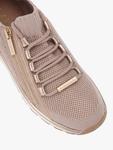 Pace Zip Knit Trainers Carvela, Natural Taupe - фото 5