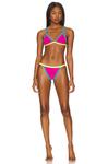 Низ бикини BEACH RIOT Becca Bikini Bottom, цвет Retro Brights Colorblock - фото 4