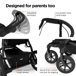 Городской прогулочный 4-колесный Thule, Black - фото 15