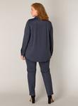 Блуза BASE LEVEL CURVY, темно-синий - фото 4