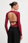 Боди Bardot, бордовый - фото 2