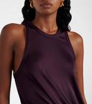 Платье миди из джерси с драпировкой и вырезом Victoria Beckham, Fig - фото 4