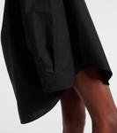 Платье-рубашка из хлопка с подвесками Balenciaga, черный - фото 5