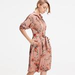 Платье-Рубашка с цветочным принтом Smart And Joy, розовый - фото 4