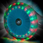 Розовый макси-самокат Molto на 3 колесах с подсветкой, 56 см, синий - фото 5