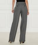 Брюки женские Max&Co. широкого кроя в полоску, серый - фото 3