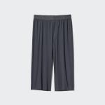 Брюки UNIQLO AIRism Steteco сетчатый, темно-серый - фото