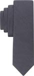 Мужской галстук Calvin Klein X Liquid Luxe Solid, Charcoal Luxe - фото