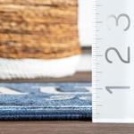 Ковер nuLOOM, 51 x 150 см, Rug Graphic Machine Washable Laundry Mat, Blue - фото 2