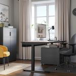 Рабочий стол IKEA MITTZON, 160х80, орех/черный - фото 3