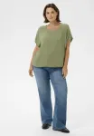 Блузка stanley ss Kaffe Curve, Dusky Green - фото 2