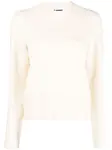 Шерстяной джемпер JIL SANDER, белый - фото