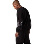 Свитшот с вышивкой flame Vision Of Super, черный - фото 7