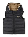 Двусторонний жилет BOSS Kidswear, черный - фото 3
