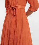 Платье-рубашка Энди из хлопка и шелка Gabriela Hearst, Spice - фото 5