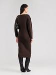 Вязаное платье COMMA, темно-коричневый - фото 3