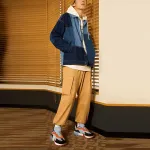 LiNing Джинсовая куртка мужская синяя, Blue - фото 6