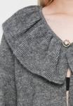Кардиган Object OBJDENISI, Medium Grey Melange/Mottled Grey - фото 6