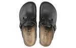 Тапочки boston super grip natural leather 'black' Birkenstock, черный - фото 4