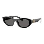 MIU MIU Солнцезащитные очки овальной формы Eyewear Oval Frame, Black - фото 5