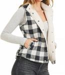 Белая шерповая жилетка RISEN - фото 4