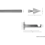 Карниз Inge на один ряд Garesa, Edelstahlfarben - фото 3