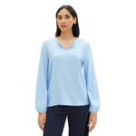 Блуза Tom Tailor Vertical Stripe, синий - фото