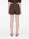Шорты из поплина TWINSET, коричневый - фото 3