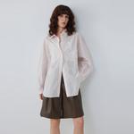 ELLE Рубашка Women's Stripes Lapel - фото 4