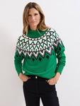 Свитер Karla в стиле Fair Isle Phase Eight, Green - фото