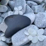 Нефритовый массажер для лица, черный, пластина Гуа Ша Deni Carte - фото 4