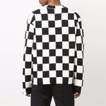 Свитер мужской Kenzo в клетку, белый / черный - фото 4
