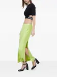 Юбка миди с разрезом Hugo, зеленый - фото 2