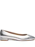 Жемчужные балетки Stuart Weitzman, серебристый - фото