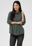 Блуза Kaffe Button-down blouse, Balsam Green/Green - фото