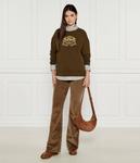 Толстовка женская Lauren Ralph Lauren с вышивкой на груди, зеленый - фото 2