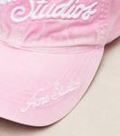 Бейсболка из хлопкового твила с логотипом Acne Studios, Bubble Pink - фото 3