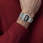 CASIO Часы Men VINTAGE Series Silver Watch A1100D-1VT, Silver Dial - фото 3