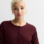 Женский топ на пуговицах с длинным рукавом Nine West, Mineral Black - фото 3