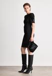 Платье DKNY SLEEVE PUFF SLEEVE SHEATH WITH BUTTON DETAILS, Black - фото 2