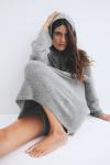 Платье тонкой вязки с капюшоном H&M, серый - фото
