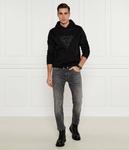 Толстовка мужская Guess Jeans с логотипом и узором, черный - фото 2