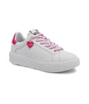 Кожаные кроссовки heart45 Love Moschino, белый - фото