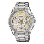 Часы CASIO ENTICERSeries Men'ses Quartz Waterproof Mens Silver Analog, цвет silver - фото