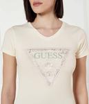 Футболка с рисунком питона Slim fit Guess Jeans, экрю - фото 4