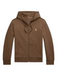 Polo Ralph Lauren худи на молнии, коричневый - фото