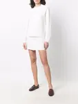Юбка мини с контрастной строчкой Barrie, белый - фото 2