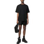 Шорты с логотипом на поясе VERSACE, черный - фото 4